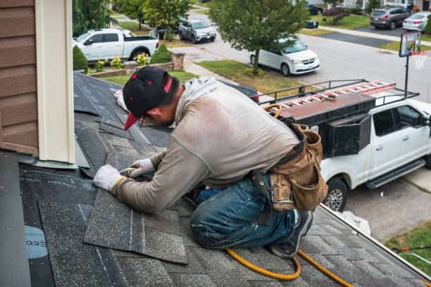 Professional Emergency Roof Repair technician working in Lebo, KS